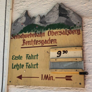 Obersalzbergbahn direkt angrenzend