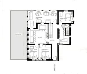 Grundriss Alm Ferienhaus